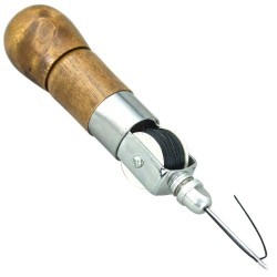Alêne à coudre le cuir - Avec canette - Cuir en Stock