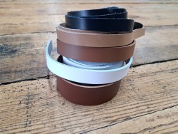 Lot de 5 bandes de cuir classique ou à effet - 2ème choix