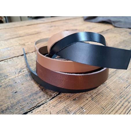 Lot de 5 bandes de cuir classique ou à effet - 2ème choix