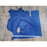 Demi-peau de cuir de taurillon - Bleu canard - Cuir en Stock