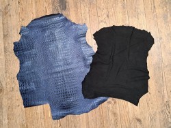 Lot de 2 peaux de Cuir de mouton et d'agneau - C - Cuir en Stock