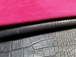 Lot de 2 peaux uniques - Cuir d'agneau et de mouton -E- Cuirenstock