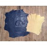 Lot de 2 peaux uniques - Cuir d'agneau et de mouton -M- Cuir en Stock