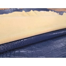 Lot de 2 peaux uniques - Cuir d'agneau et de mouton -M- Cuir en Stock