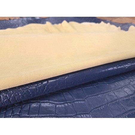 Lot de 2 peaux uniques - Cuir d'agneau et de mouton -M- Cuir en Stock
