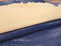 Lot de 2 peaux uniques - Cuir d'agneau et de mouton -M- Cuir en Stock