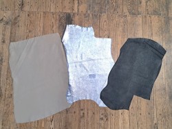 Lot de 3 peaux de cuir stretch - Cuir en Stock