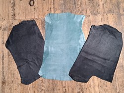 Lot de 3 peaux de cuir stretch - Cuir en Stock