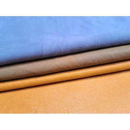 Lot de 3 peaux de cuir stretch - Cuir en Stock