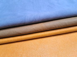 Lot de 3 peaux de cuir stretch - Cuir en Stock
