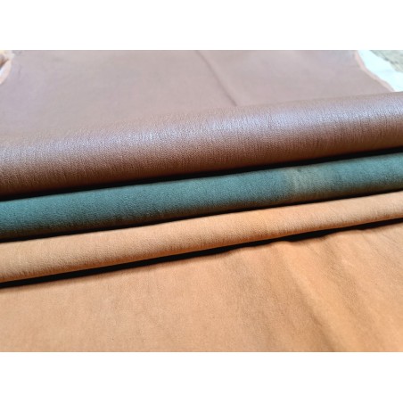 Lot de 3 peaux de cuir stretch - Cuir en Stock