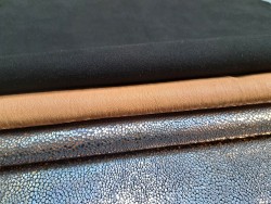 Lot de 3 peaux de cuir stretch - Cuir en Stock