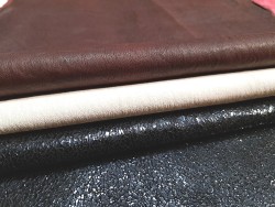 Lot de 3 peaux de cuir stretch - Cuir en Stock