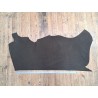 Demi-peau de cuir de veau nubuck - tannage souple - anthracite - Cuir en stock