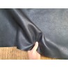 Demi peau de veau grainé - noir - maroquinerie - ameublement - Cuir en stock