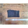 Peau de cuir de crocodile bleu marine mat - Cuirenstock