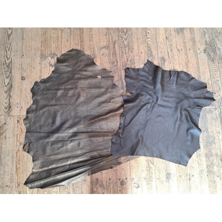 Lot de 2 peaux - Cuir de mouton et de chèvre - A - Cuir en Stock