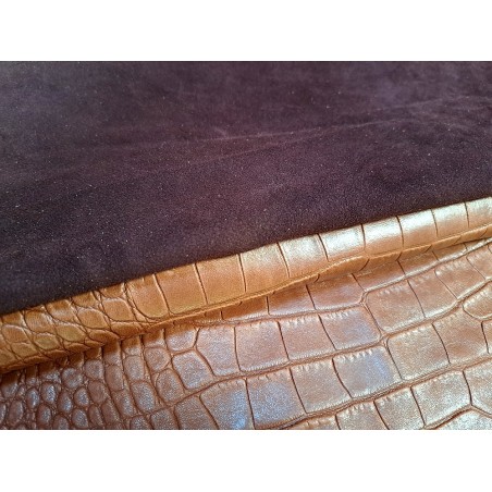 Lot de 2 peaux uniques - Cuir de mouton et d'agneau -K- Cuir en Stock