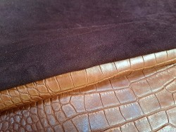 Lot de 2 peaux uniques - Cuir de mouton et d'agneau -K- Cuir en Stock