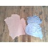 Lot de 2 peaux uniques - Cuir d'agneau et de mouton -L - Cuir en Stock
