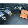Lot de 5 boutons pression fort Line 20 – 13 mm - NICKELÉ - Cuir en Stock