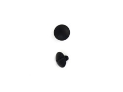 Lot de 5 vis chicago bombé - noir - Cuir en Stock