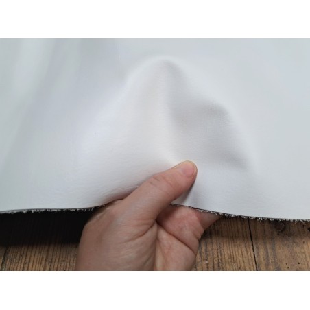 Demi peau de cuir de veau - blanc - Cuir en Stock