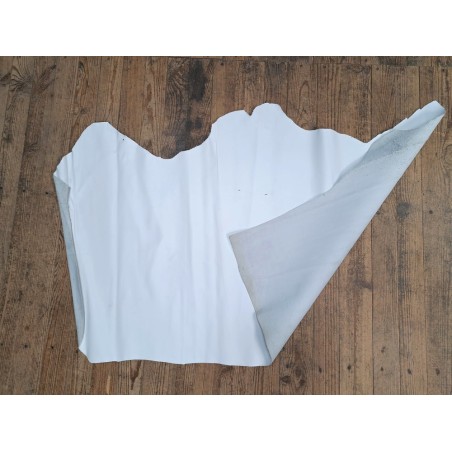 Demi peau de cuir de veau - blanc - Cuir en stock