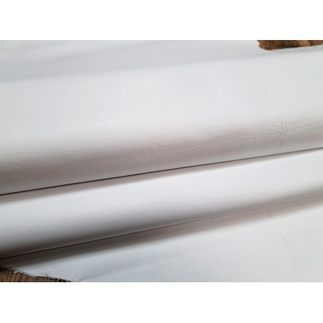 Demi peau de cuir de veau - blanc - Cuir en Stock