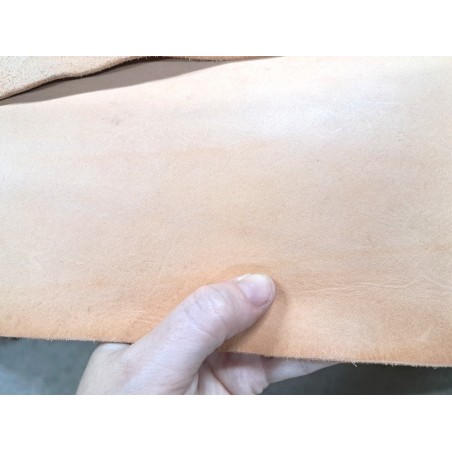 Collet de cuir de vache naturel – Tannage végétal 2ᵉ choix