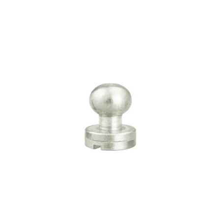 Lot de 5 boutons de col finition NICKELE - Standard - Cuir en Stock