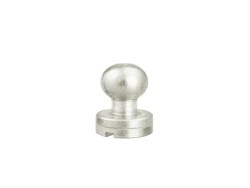 Lot de 5 boutons de col finition NICKELE - Standard - Cuir en Stock