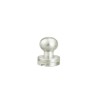 Lot de 5 boutons de col finition NICKELE - Standard - Cuir en Stock