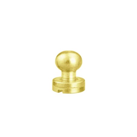 Lot de 5 boutons de col finition LAITON - Standard - Cuir en Stock