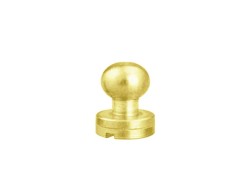 Lot de 5 boutons de col finition LAITON - Standard - Cuir en Stock
