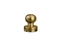 Lot de 5 boutons de col finition BRONZE - Standard - Cuir en Stock