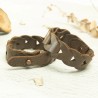 Lot de 5 boutons de col finition - taille standard - Cuir en Stock