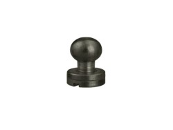 Lot de 5 boutons de col finition NOIR - Standard - Cuir en Stock