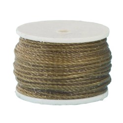 Canette de fil poissé / ciré (pour alêne à coudre) - NATUREL - Cuir en Stock