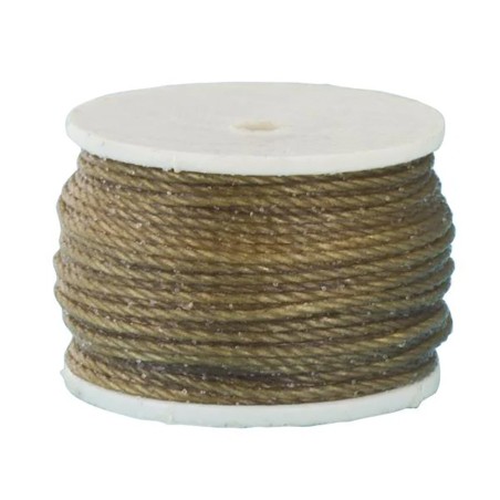Canette de fil poissé / ciré (pour alêne à coudre) - NATUREL - Cuir en Stock
