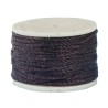 Canette de fil poissé / ciré (pour alêne à coudre) - marron - Cuir en Stock