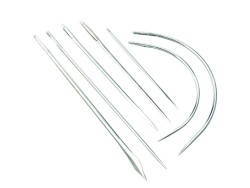 Set de 7 aiguilles courbes et droites – Couture main - Cuir en Stock