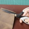 Ciseaux à cuir Craftplus® SS – Acier inoxydable noir - Cuir en Stock