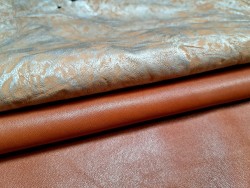 Lot de 2 peaux de Cuir de mouton et d'agneau - C - Cuir en Stock