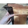 Lot de 2 pattes d'autruche - A - Chocolat/Gold - Cuir en Stock
