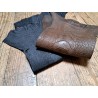 Lot de 2 pattes d'autruche - E - Marron/Nubuck gris - Cuir en Stock