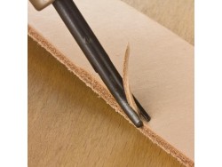 Lot de 4 abat-carres courbés avec manche en bois – Travail du cuir - Cuir en Stock