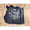 Demi peau de cuir de vachette façon serpent - Bleu - B - Cuir en Stock