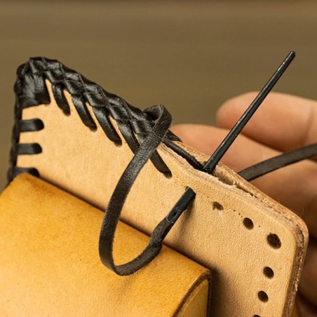 Valet de couture en bois - Pince à coudre le cuir - Cuir en Stock