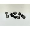 Lot de 5 vis chicago bombé - argent vieilli - Cuir en Stock